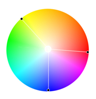 раздельно-комплементарная цветовая схема